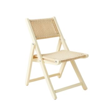 Rowan Bridge Folding Outdoor Chair - Cream