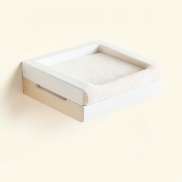 Flint Branch Wall-Mounted Cat Perch - White (synthetic illustration; no displayed measurements)