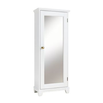 Annice Over The Door Jewelry Armoire With Mirror