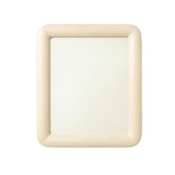 Shore Crest Framed Wall Mirror - Cream