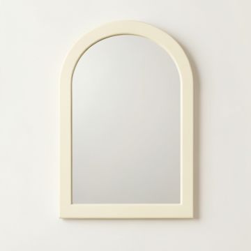 Cliff Bend Framed Wall Mirror - Cream (synthetic illustration; no displayed measurements)