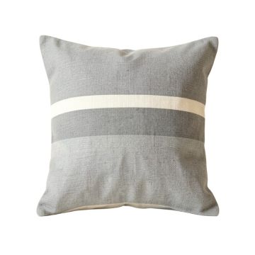 Clay Crest Filled Accent Pillow - Gray