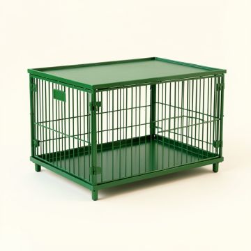 Summit Crossing Empty Furniture-Style Pet Crate - Green (synthetic illustration; no displayed measurements)