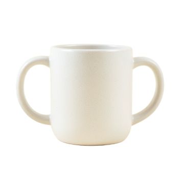 Fern Branch Ceramic Mug - White