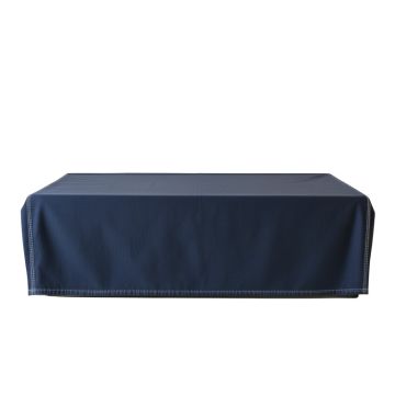 Shore Bridge Flat Bed Sheet - Navy