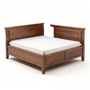 Leedy Solid Wood Standard Bed (synthetic illustration; no displayed measurements)