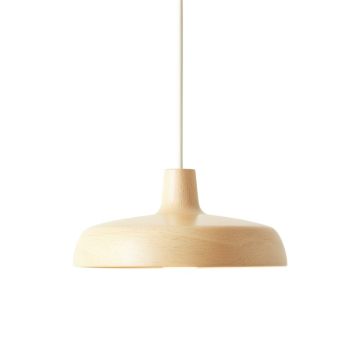 Moss Dale Pendant Light Suspended From One Plain Cable - Cream