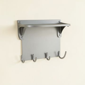 Willow Branch Wall-Mounted Entryway Organizer Shelf - Gray (synthetic illustration; no displayed measurements)