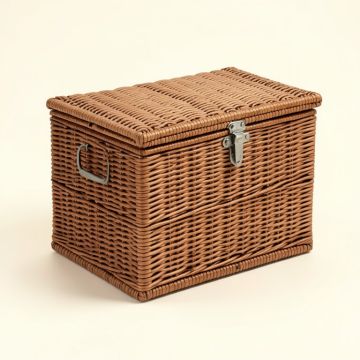 Alexandro Wicker Deck Box (synthetic illustration; no displayed measurements)