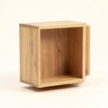 Ted 3 Piece Hexagon Oak Solid Wood Wall Shelf (synthetic illustration; no displayed measurements)