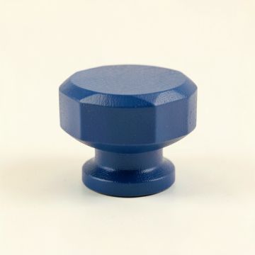 Holly Branch Cabinet Knob Without Packaging - Blue (synthetic illustration; no displayed measurements)