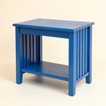 Cliff Arc Small Writing Desk - Blue (synthetic illustration; no displayed measurements)