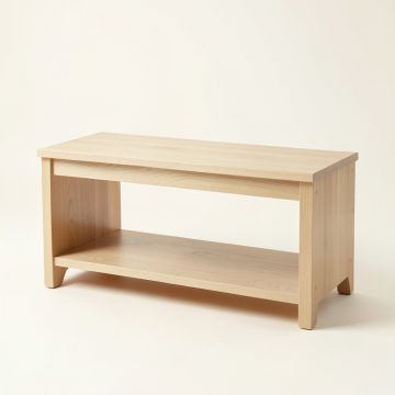 Flint Edge Indoor Bench - Beige (synthetic illustration; no displayed measurements)