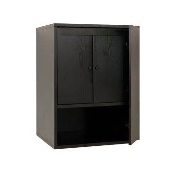 Meadow Brook Wall-Mounted Laundry Cabinet - Black