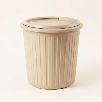 Reed Branch Closed Garden Compost Bin - Beige (synthetic illustration; no displayed measurements)