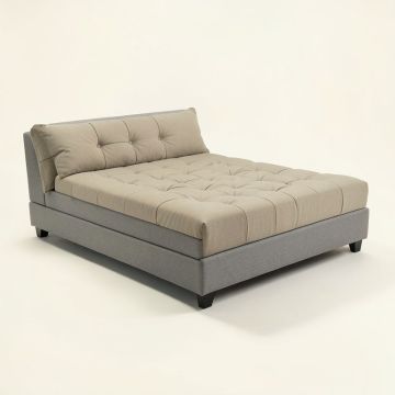 Fort Calhoun Tufted Upholstered Low Profile Platform Bed (synthetic illustration; no displayed measurements)