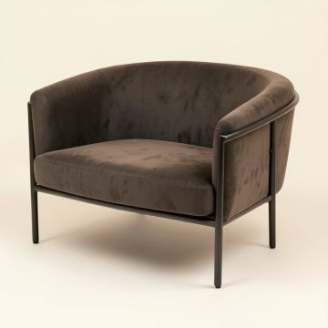 Apollon 79 '' Velvet Round Arm Reclining Loveseat (synthetic illustration; no displayed measurements)
