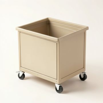 Sage Crossing Empty Rolling Workshop Cart - Beige (synthetic illustration; no displayed measurements)