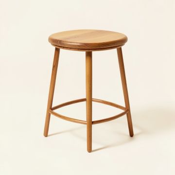 Tunnell Swivel Solid Wood 24.2 '' Counter Stool (synthetic illustration; no displayed measurements)