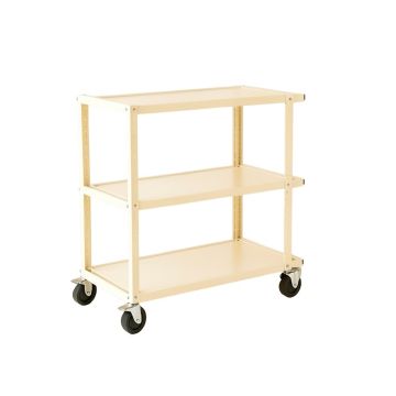 Heath Bridge Empty Rolling Workshop Cart - Ivory