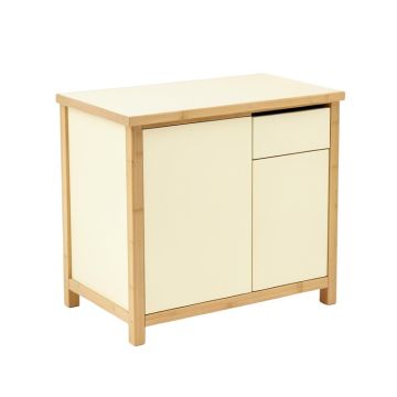 Wren Crest Freestanding Laundry Folding Counter - Cream