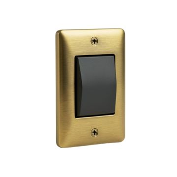 Architectural 1-Gang Toggle Light Switch Wall Plate (synthetic illustration; no displayed measurements)