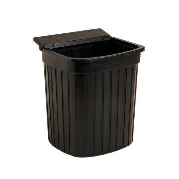 Stone Arc Closed Garden Compost Bin - Black