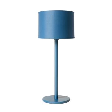 Meadow Crossing Floor Lamp With A Plain Fabric Shade - Blue