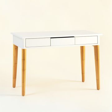 Ridge Bridge Writing Desk - White (synthetic illustration; no displayed measurements)