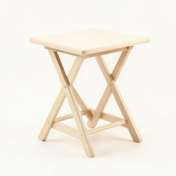 Harbor Bridge Compact Balcony Table - Cream (synthetic illustration; no displayed measurements)