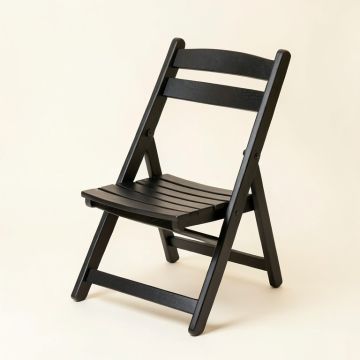 Birch Dale Folding Outdoor Chair - Black (synthetic illustration; no displayed measurements)