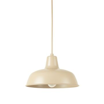 Vale Brook Pendant Light Suspended From One Plain Cable - Beige