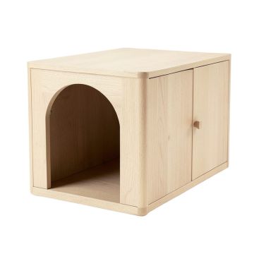 Stone Bend Empty Furniture-Style Litter Enclosure - Beige