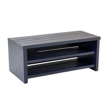 Hazel Bluff Shoe Storage Bench - Navy