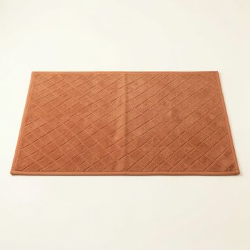 Linden Branch Bath Mat - Terracotta (synthetic illustration; no displayed measurements)