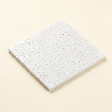 Arctic 1 '' X 2 '' Seashell Mosaic Tile In White (synthetic illustration; no displayed measurements)