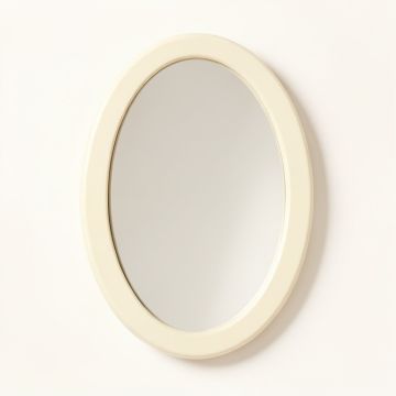 Ridge Branch Framed Wall Mirror - Cream (synthetic illustration; no displayed measurements)