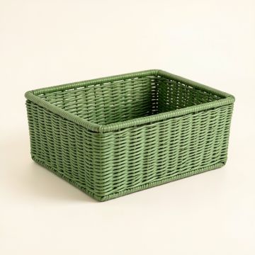 Heath Brook Empty Storage Basket - Green (synthetic illustration; no displayed measurements)