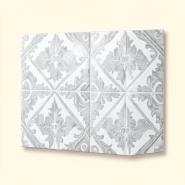 Karra 7 '' X 8 '' Porcelain Patterned Wall & Floor Tile (synthetic illustration; no displayed measurements)