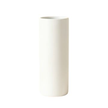 Olive Bluff Empty Decorative Vase - White