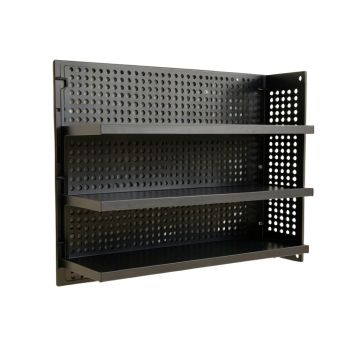 Cliff Crest Empty Wall-Mounted Tool Organizer Panel - Black