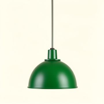 Dune Dale Pendant Light Suspended From One Plain Cable - Green (synthetic illustration; no displayed measurements)