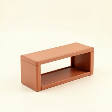 Linden Dale Narrow Outdoor Storage Bench - Terracotta (synthetic illustration; no displayed measurements)