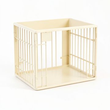 Linden Branch Empty Furniture-Style Pet Crate - Cream (synthetic illustration; no displayed measurements)