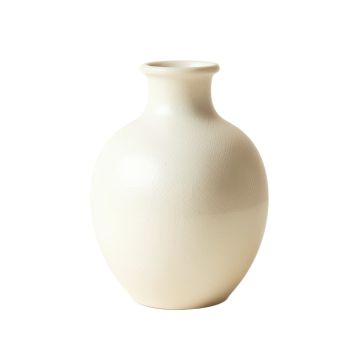 Fern Bend Empty Decorative Vase - Ivory