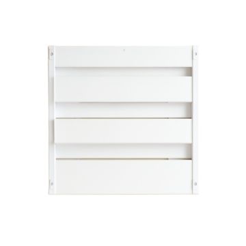 Maple Branch Empty Wall-Mounted Tool Organizer Panel - White