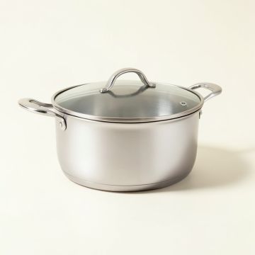Ozeri Stainless Steel All-In-One Apeo & Pfoa-Free 5.3 Qt Non-Stick Sauce Pan With Lid (synthetic illustration; no displayed measurements)