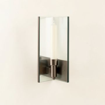 Metal And Glass Wall Sconce (synthetic illustration; no displayed measurements)