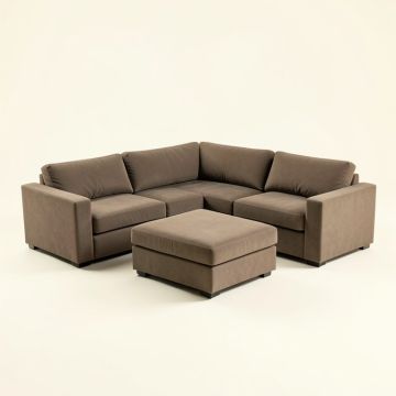 176 '' Wide Reversible Modular Corner Sectional With Ottoman (synthetic illustration; no displayed measurements)