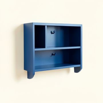 Juniper Bridge Wall-Mounted Entryway Organizer Shelf - Blue (synthetic illustration; no displayed measurements)